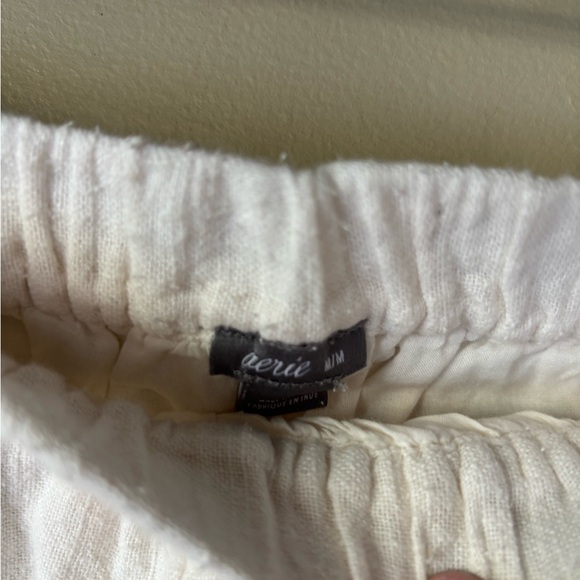 Aerie White 100% Cotton Lace Trim Shorts M - Picture 6 of 6